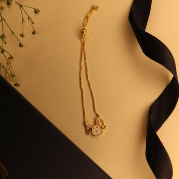 Bunny enamel slider Bracelet